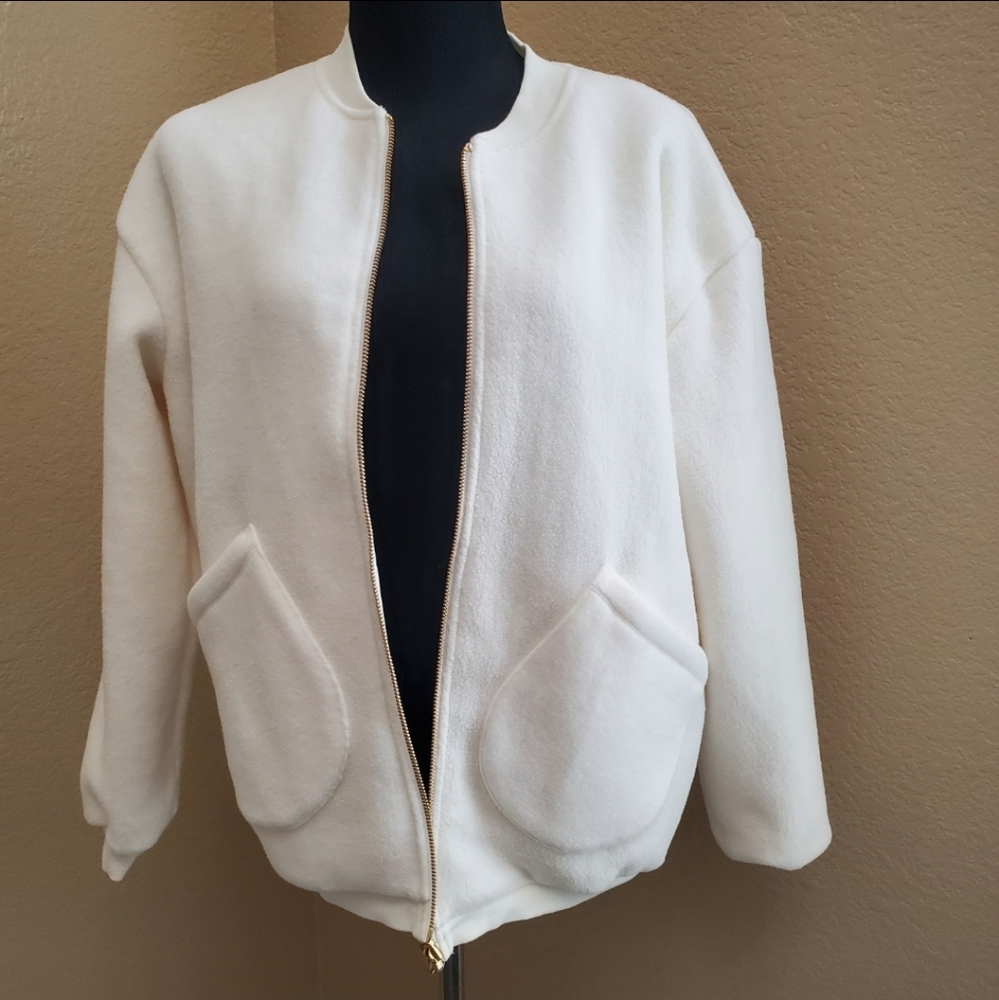 Gymshark Whitney Simmons V2 WSXGS Reversible Unbleached Bomber Jacket Medium
